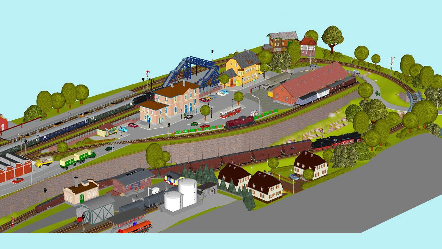 GP5-0100 C-Gleisplan Rangierheim 430x310x140